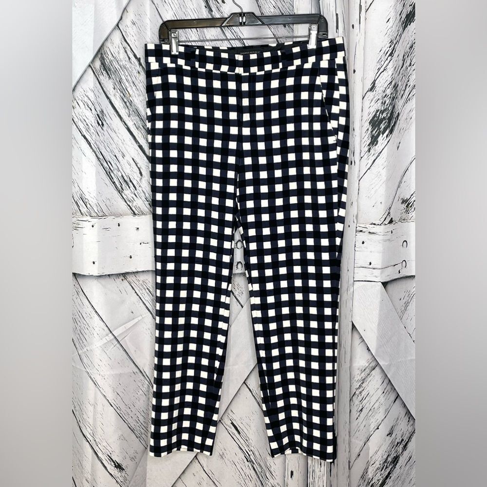 BANANA REPUBLIC “Avery” Gingham Pants Sz. 6